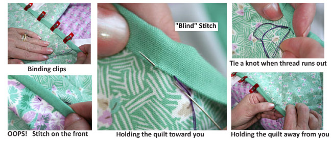 Sewing binding on online a blanket